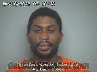Booking photo from Beaufort County, South Carolina