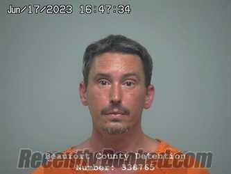 Booking photo from Beaufort County, South Carolina