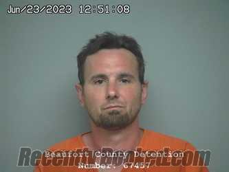 Booking photo from Beaufort County, South Carolina