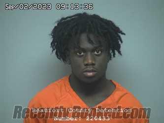 Booking photo from Beaufort County, South Carolina