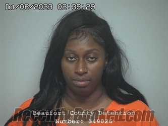 Booking photo from Beaufort County, South Carolina