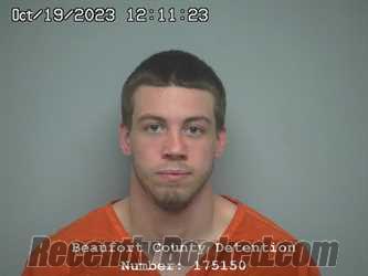 Booking photo from Beaufort County, South Carolina