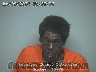 Booking photo from Beaufort County, South Carolina