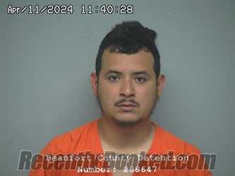 Booking photo from Beaufort County, South Carolina