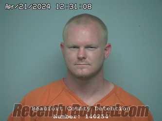 Booking photo from Beaufort County, South Carolina