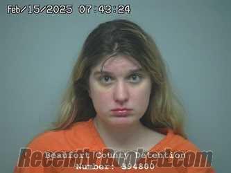 Booking photo from Beaufort County, South Carolina