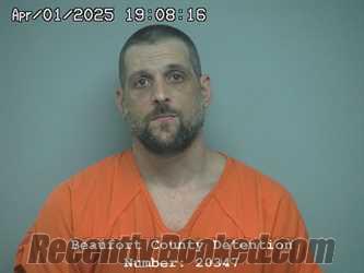 Booking photo from Beaufort County, South Carolina