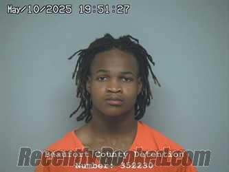 Booking photo from Beaufort County, South Carolina
