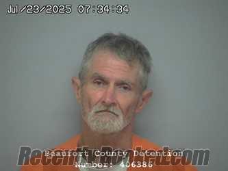 Booking photo from Beaufort County, South Carolina