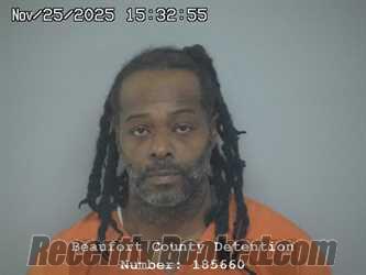 Booking photo from Beaufort County, South Carolina