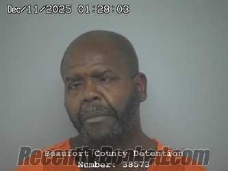 Booking photo from Beaufort County, South Carolina
