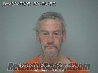Booking photo from Beaufort County, South Carolina