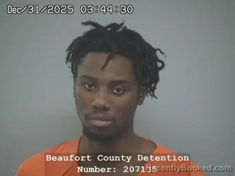 Booking photo from Beaufort County, South Carolina