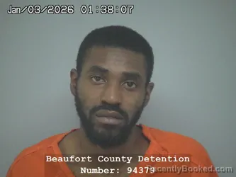 Booking photo from Beaufort County, South Carolina