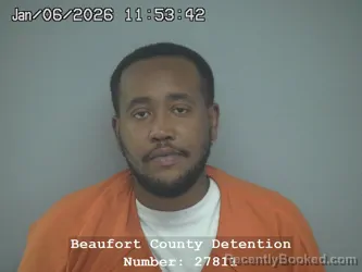 Booking photo from Beaufort County, South Carolina