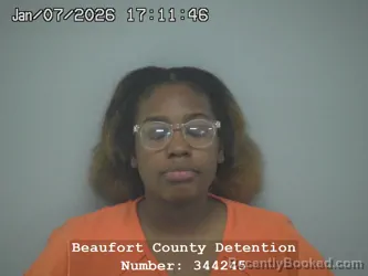 Booking photo from Beaufort County, South Carolina