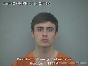 Booking photo from Beaufort County, South Carolina