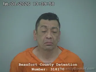Booking photo from Beaufort County, South Carolina
