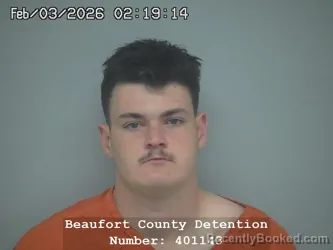 Booking photo from Beaufort County, South Carolina