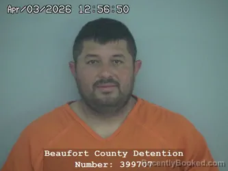 Mugshot of GABRIEL ROMERO ROMERO booked in Beaufort County, South Carolina on April 3, 2026