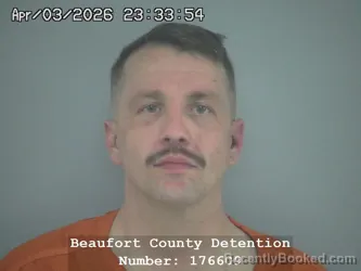 Mugshot of REMMINGTON ALEXANDER SIMMONS booked in Beaufort County, South Carolina on April 4, 2026