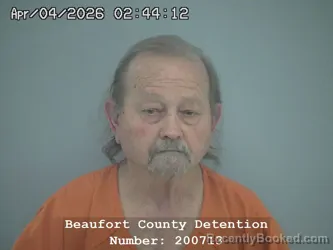 Mugshot of MILTON VERN MONTGOMERY booked in Beaufort County, South Carolina on April 4, 2026