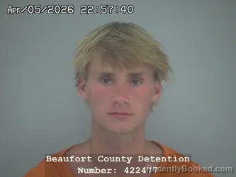 Mugshot of DYLAN CHRISTOPHER ACKERMAN booked in Beaufort County, South Carolina on April 5, 2026