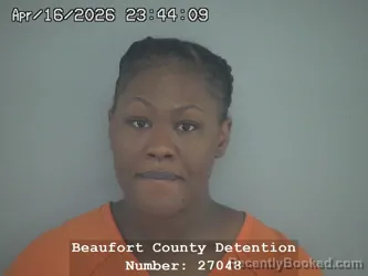 Mugshot of LASHARA ELKEISHA GREEN booked in Beaufort County, South Carolina on April 17, 2026