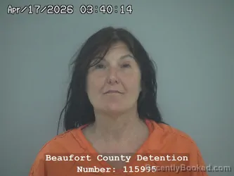 Mugshot of JANINE KAY TRUBIANO booked in Beaufort County, South Carolina on April 17, 2026