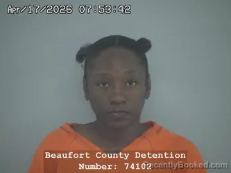 Mugshot of MALEKA LORENDA GIVENS booked in Beaufort County, South Carolina on April 17, 2026