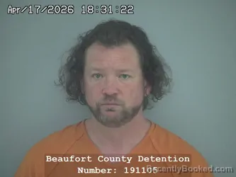 Mugshot of JOSHUA FRANCIS RIVELY booked in Beaufort County, South Carolina on April 17, 2026