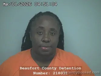 Mugshot of BRANDOLYN LATREKA BUSH booked in Beaufort County, South Carolina on April 21, 2026