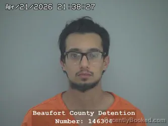 Mugshot of NICHOLAS ANDREW RODRIGUEZ booked in Beaufort County, South Carolina on April 21, 2026