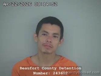 Mugshot of KROSS JESUS GONZALEZ booked in Beaufort County, South Carolina on April 22, 2026