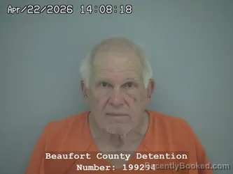 Mugshot of RUSSELL WARREN BISBE booked in Beaufort County, South Carolina on April 22, 2026