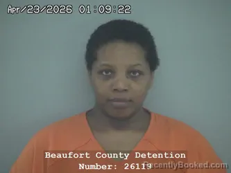 Mugshot of LATAJAH DE'NAE HENDERSON booked in Beaufort County, South Carolina on April 23, 2026