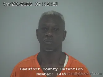 Mugshot of HARRY ALVIN SIMMONS booked in Beaufort County, South Carolina on April 23, 2026