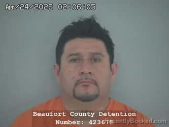 Mugshot of WULFRANO HERNANDEZ HERNANDEZ booked in Beaufort County, South Carolina on April 24, 2026