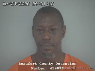 Mugshot of DUWANE L PORTER booked in Beaufort County, South Carolina on April 24, 2026