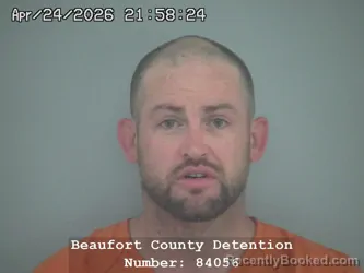 Mugshot of MATTHEW LEE TAYLOR booked in Beaufort County, South Carolina on April 24, 2026