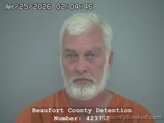 Mugshot of BRUCE WAYNE HOOPER booked in Beaufort County, South Carolina on April 25, 2026