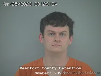 Mugshot of NATHAN THOMAS WORKMAN booked in Beaufort County, South Carolina on April 26, 2026
