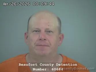 Mugshot of CHAD GOODWIN COLLINS booked in Beaufort County, South Carolina on April 26, 2026