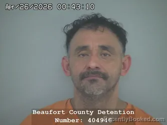 Mugshot of OSCAR GALVAN TRUJILLO booked in Beaufort County, South Carolina on April 26, 2026