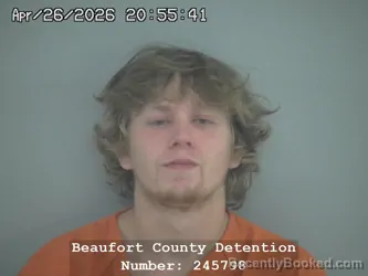 Mugshot of TUCKER DYLAN STOKES booked in Beaufort County, South Carolina on April 26, 2026