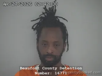 Mugshot of BRYAN O'NEIL FIELDS booked in Beaufort County, South Carolina on April 27, 2026