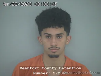 Mugshot of MAURICIO ALEJANDRO ROMERO MARTINEZ booked in Beaufort County, South Carolina on April 28, 2026