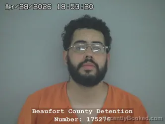 Mugshot of CARLOS ANTONIO RAMIREZ RODRIGUEZ booked in Beaufort County, South Carolina on April 28, 2026