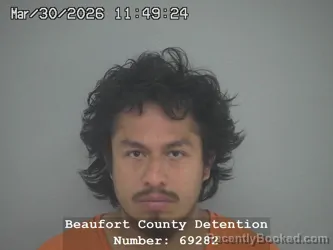 Mugshot of MAURICIO PONCE GONZALEZ booked in Beaufort County, South Carolina on April 29, 2026