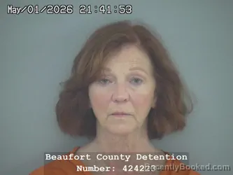 Mugshot of ROSE MARIANNE O'SHAUGHNESSY booked in Beaufort County, South Carolina on May 1, 2026
